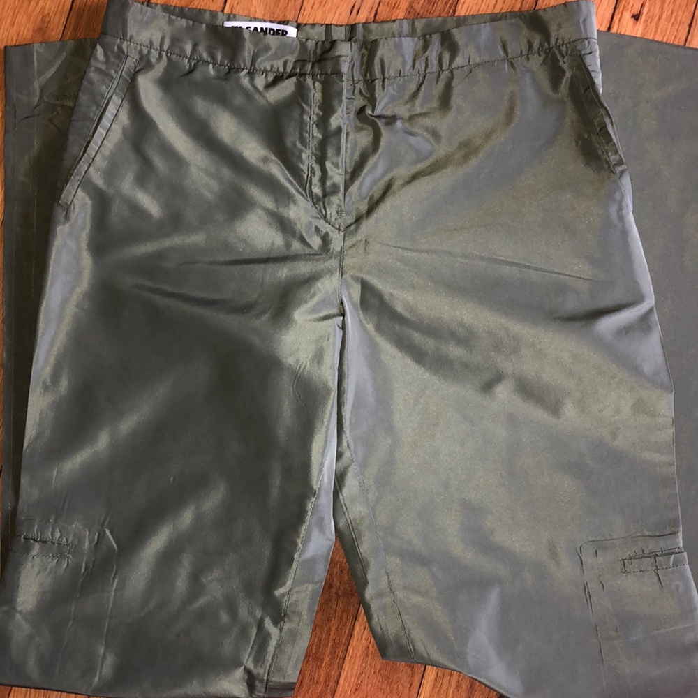 🌴JIL SANDER🌴SILK/NYLON LIGHTWEIGHT CARGO PANTS🌴 - Picture 4 of 7